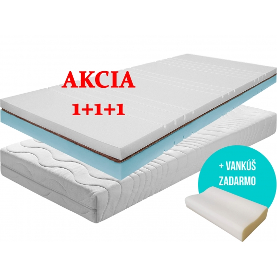 Obrázok pre Matrac SONIC COCO 1 + 1 + darček 2x vankúš